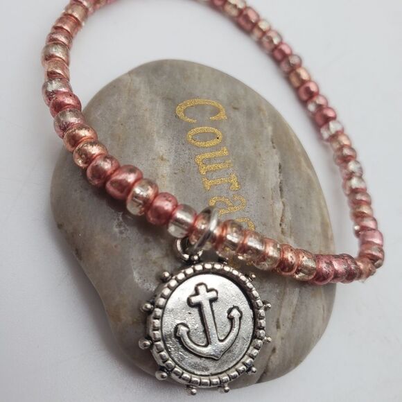 Anchors away sailor emblem nautical sea‎ bracelet - Picture 1 of 2